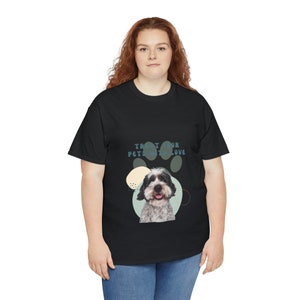 Treat your pets with love Dog POD Unisex Heavy Cotton Tee
