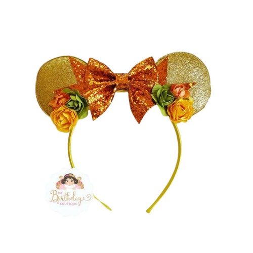 Fall Minnie Mouse Ears Headband,Minnie Ears,Minnie Headband,Girls Minnie Mouse headband,Baby Headband,Mickey Mouse,Disney Vacation
