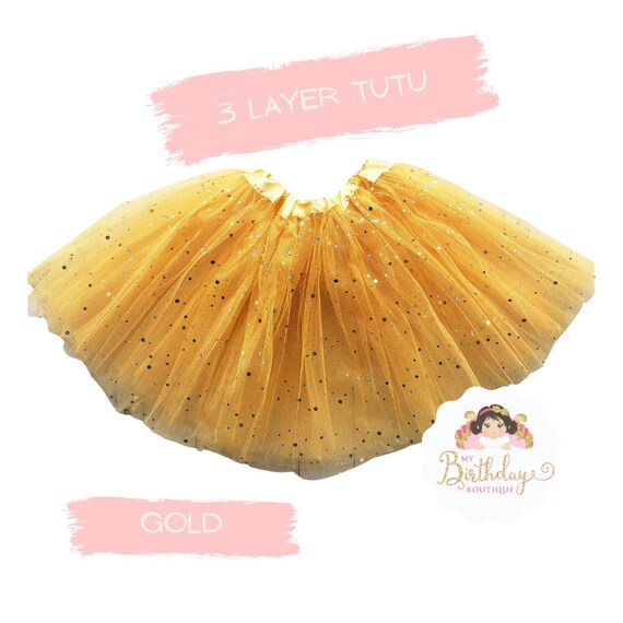 Gold tutu skirts deals
