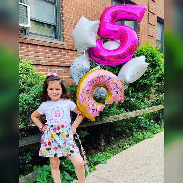 Donut 5th Birthday Outfit Girl girls First Birthday Outfit Donut