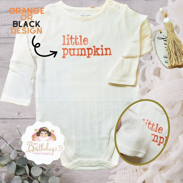 Kleiner Kürbis Baby Body® - Herbst Body® - Kürbis Baby Body - Kürbis Baby Geschenk - Baby Mädchen Herbst Outfits - Thanksgiving