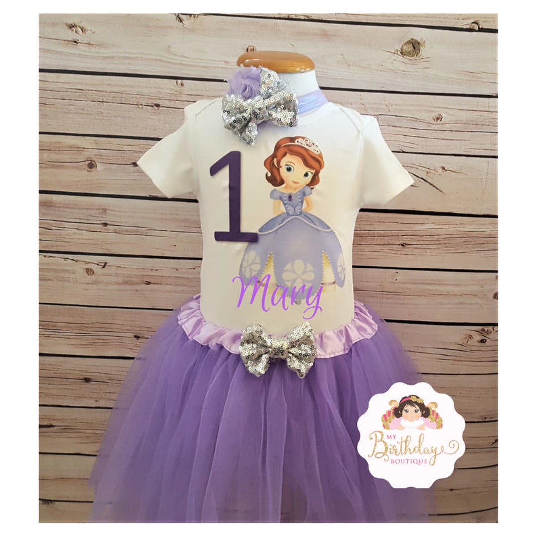 Conjunto tutu personalizado princesa sofia