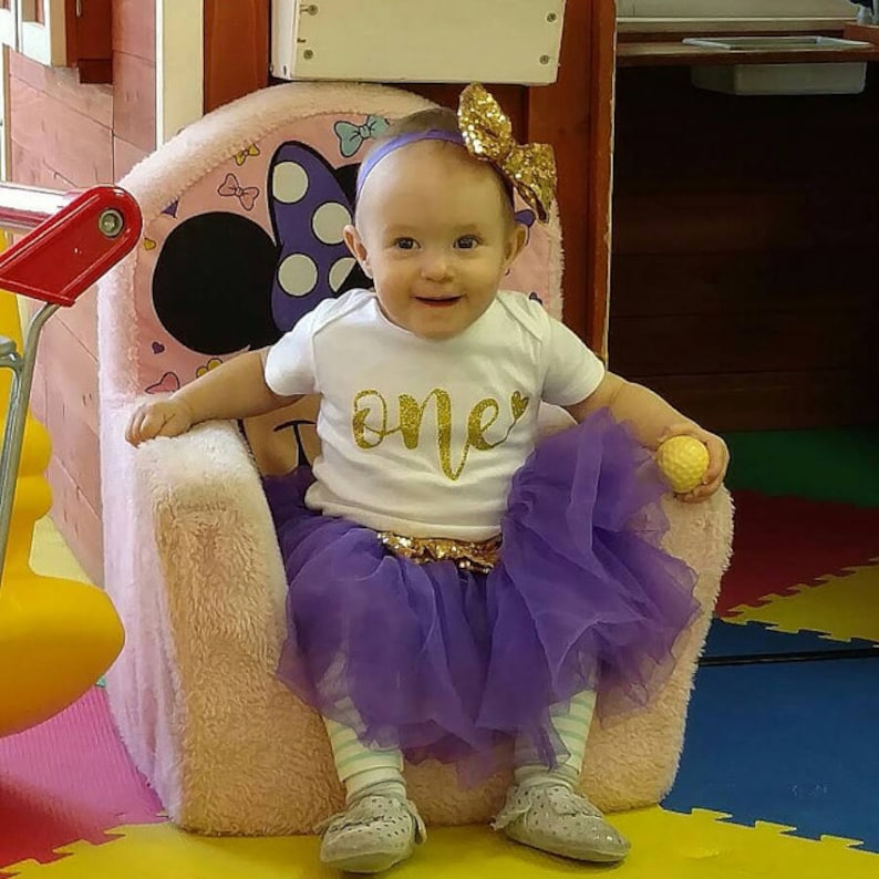 Purple and Gold first birthday outfit,first birthday outfit,first birthday girl outfit,birthday tutu,Purple tutu,girl birthday outfit