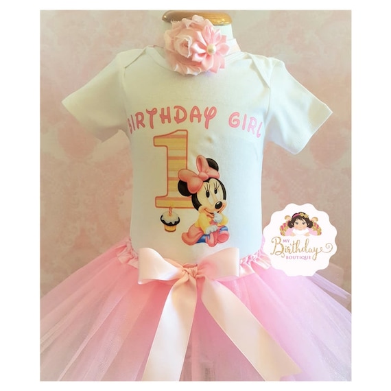 Minnie Mouse Tutu Outfit,1st Birthday Girl Tutu Outfit,minnie Mouse  Birthday Outfit,pink Birthday Tutu,pink Tutu,girl Birthday Outfit -   Hong Kong