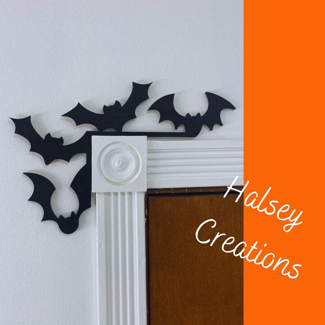 Bat Door Corner, Hanging Bat, Halloween Door Corner, Halloween Gift ...