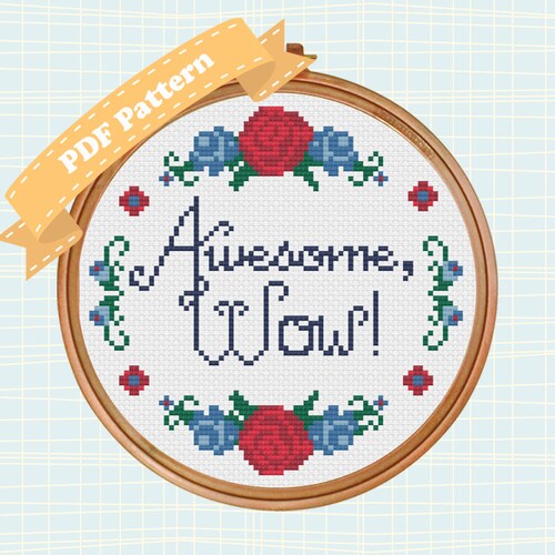 Hamilton Cross Stitch Pattern awesome Wow Etsy