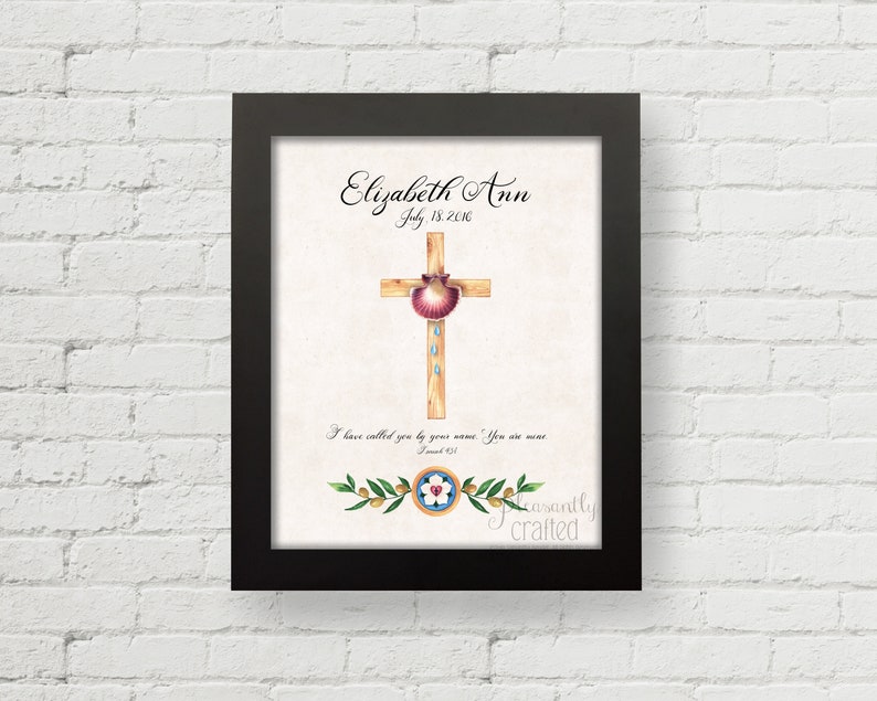 Customizable Lutheran Baptism Gift Christian Baptismal Gift Etsy