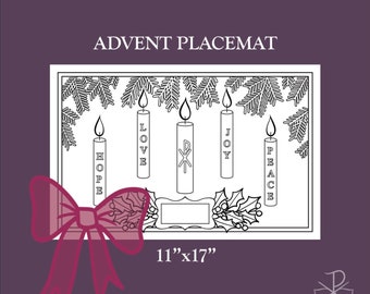 Advent Coloring Placemat