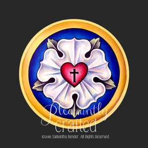 Luther Rose Painting Print: Luther Seal Art