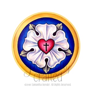 Luther's Seal White PRINT FREE SHIPPING image 1