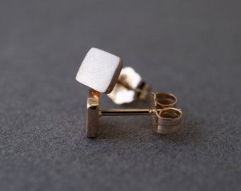 Solid gold earrings studs - Solid gold stud earrings 14k - Solid gold earrings studs - Everyday stud earrings - Dainty solid gold earrings