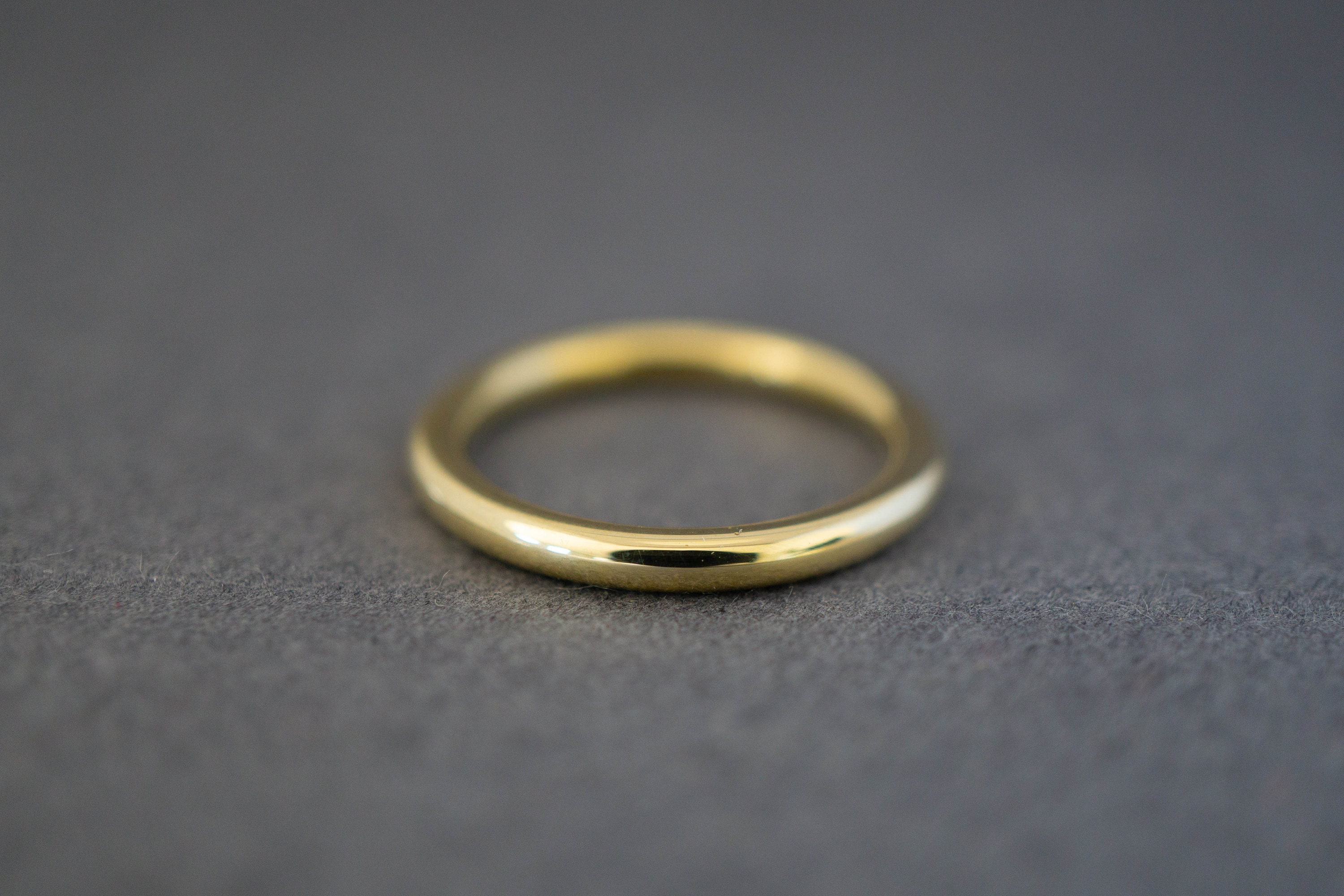 2 5mm Wedding Band Men gold wedding band Mens wedding ring Etsy