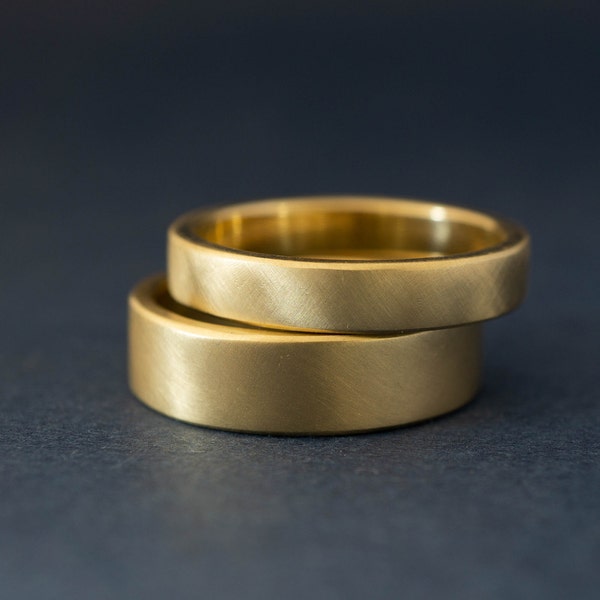 Wedding Bands Set Etsy