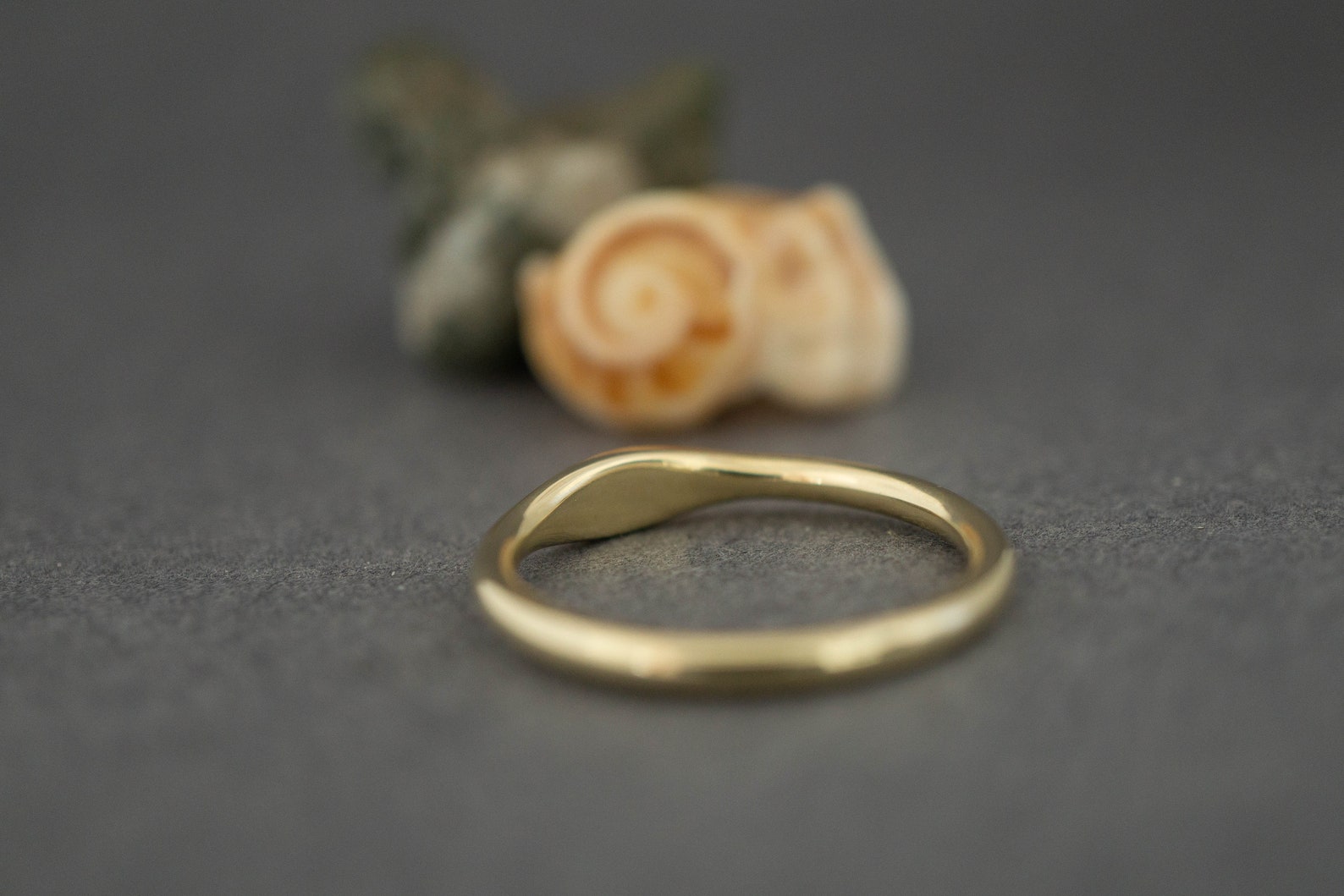 Solid gold pointer finger ring gold ring women Etsy