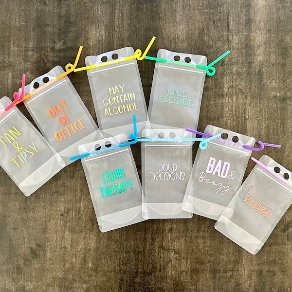 Drink Pouches Etsy