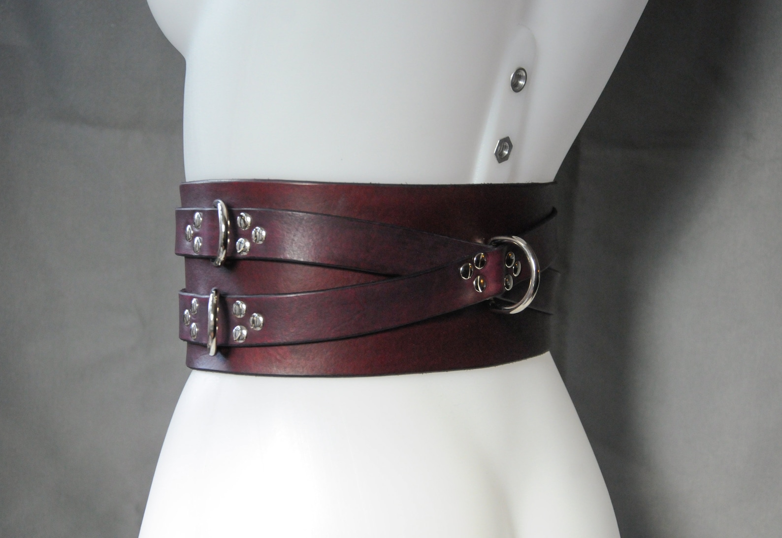 Double Strap Waist Restraint Belt Luxury Leather Harness Etsy UK