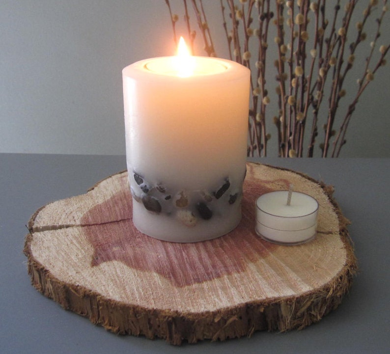 Forever/ Refillable Stone Pillar Candle Etsy