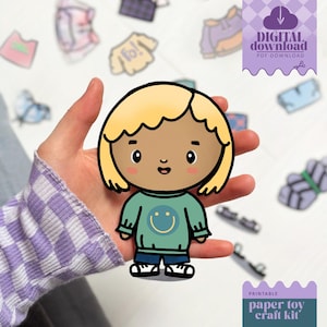 Paper dress up dolls - busy book and fun activity for kids