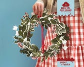 Printable Paper Wreath – Christmas Crafting Ideas, PDF