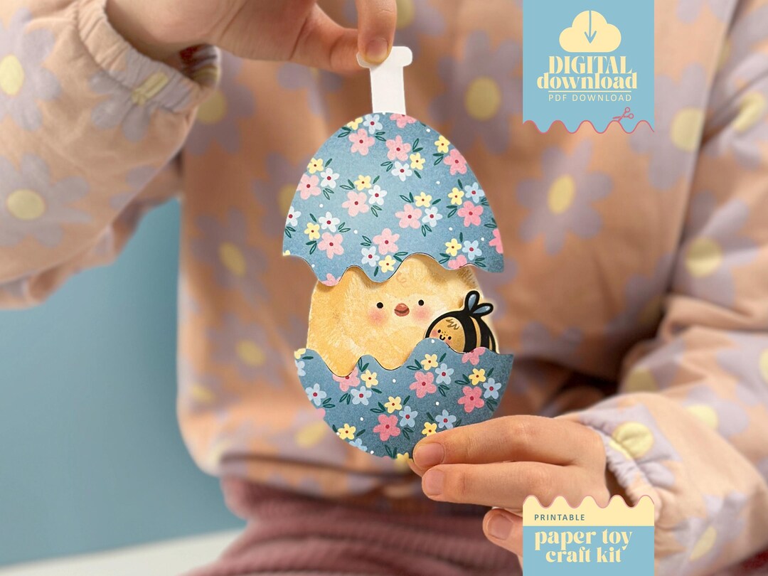 Surprise Egg - Printable Paper Chicky Doll! DIY Paper Chick - Fun Craft ...