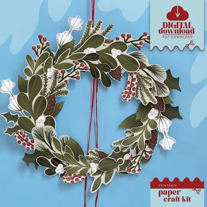 Utskrivbar papperskrans – Julpysselidéer, PDF bild 7