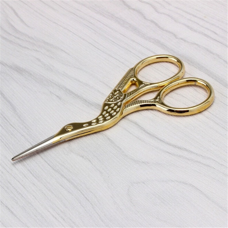 Stork Sewing Scissors Quality Sharp Blades Embroidery Crane Etsy UK