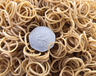 3500 x Small 1" Rubber Elastic Bands 25mm x 1.1mm No.8
