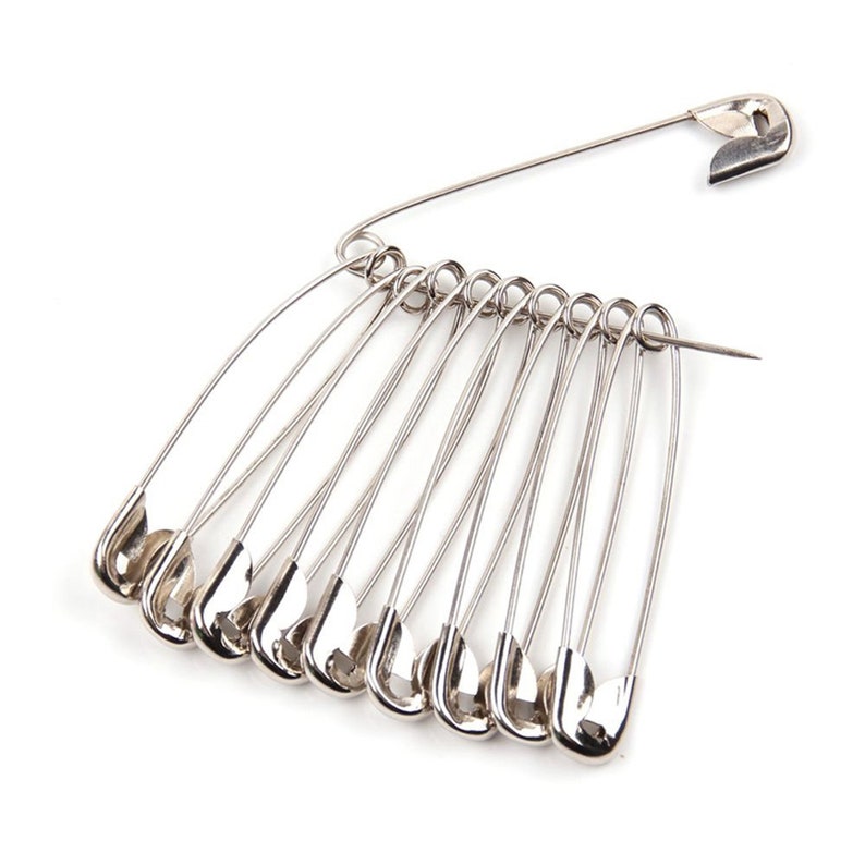 25 x Extra Large Safety Pins 52mm 5.2cm 2 SILVER Colour Etsy