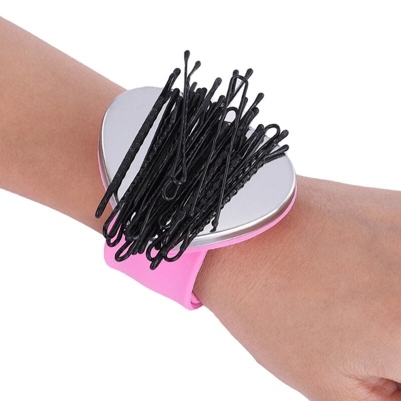Magnetic Wrist Pin Cushion, Wrist Snap Pin Keeper, Hair Pin Holder