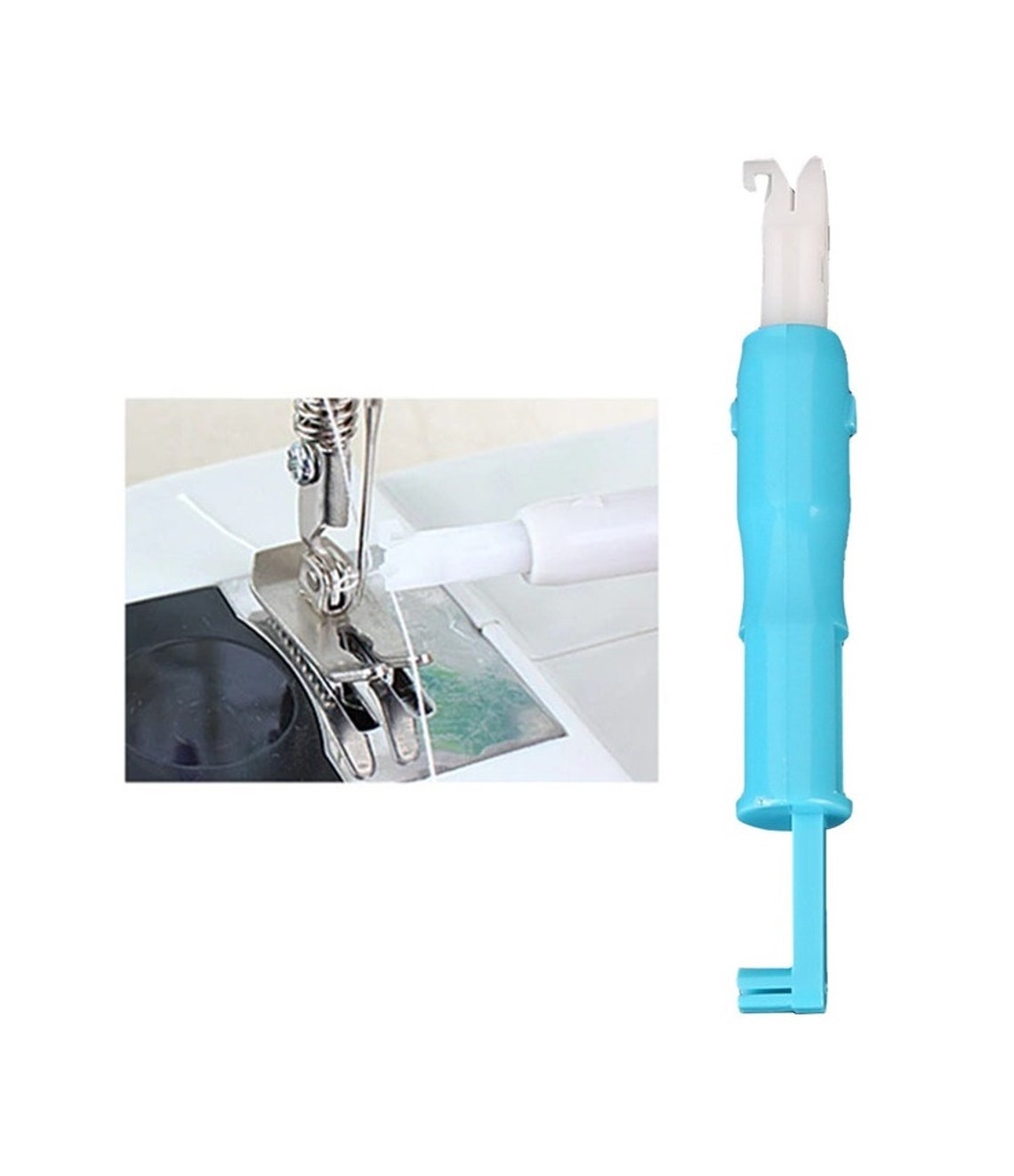 Outil 2 En 1 : Enfile-aiguille + Découseur - Rétractable, Pointe En Inox, Couleur Grise, Pour Couture à La Main Ou Machine - 8
