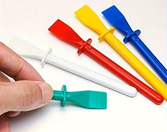 10 x Plastic PVA Glue Spreaders Adhesive Spatula Home School Craft Kids Art