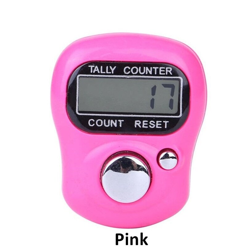 thumbnail image 2 of 5-Digit Finger Tally Counter - Knitting Row Counter With Adjustable Strap 2 of 10