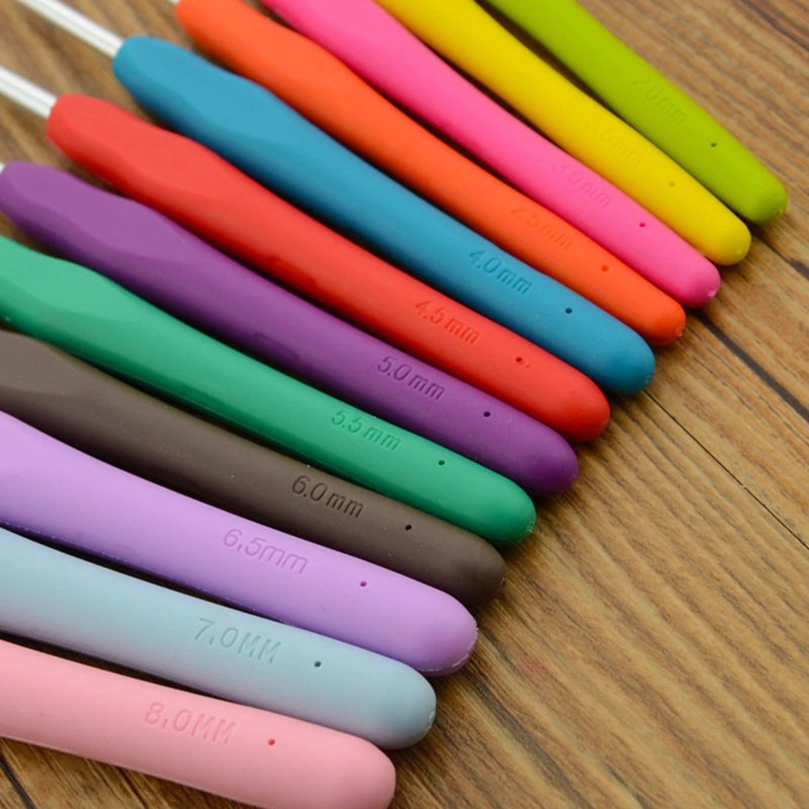 Ergonomic Crochet Hook Easy Soft Grip Handle 2mm to 10mm Sizes Etsy UK