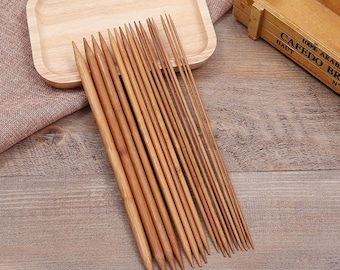 Set of 5 Bamboo Double Pointed Knitting Needle 13cm Length 2mm - 5mm