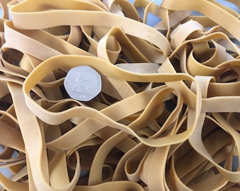 Large Natural Rubber Bands, 6" x 1/2", Pack of 50
