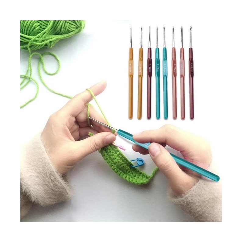 Fine Yarn Lace Crochet Hook Cotton Thin Small Aluminium 0.65mm - Etsy UK