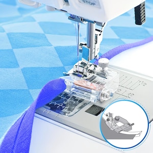 Bias Sewing Machine Presser Foot 5mm to 20mm Adjustable Tape Binding Snap On