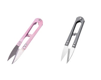 Easy To Use Snips Thread Cutter Scissors Embroidery Snippers Pink or Grey