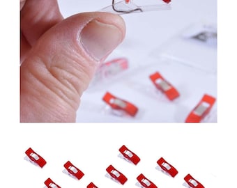 20 x RED Wonder Clips Spring Clips Clamps for Quilting Sewing Crafts