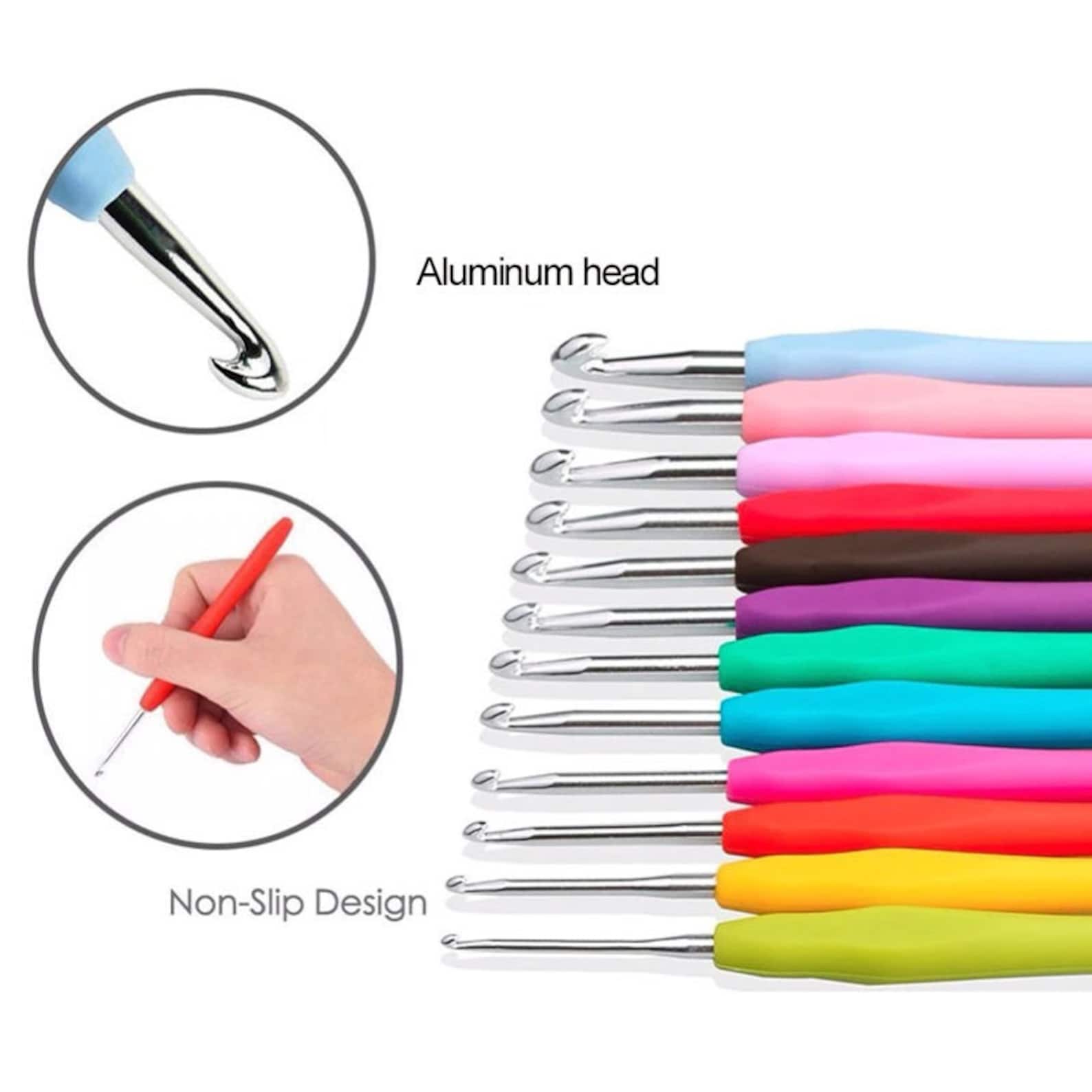 Ergonomic Crochet Hook Easy Soft Grip Handle 2mm to 10mm Sizes Etsy UK