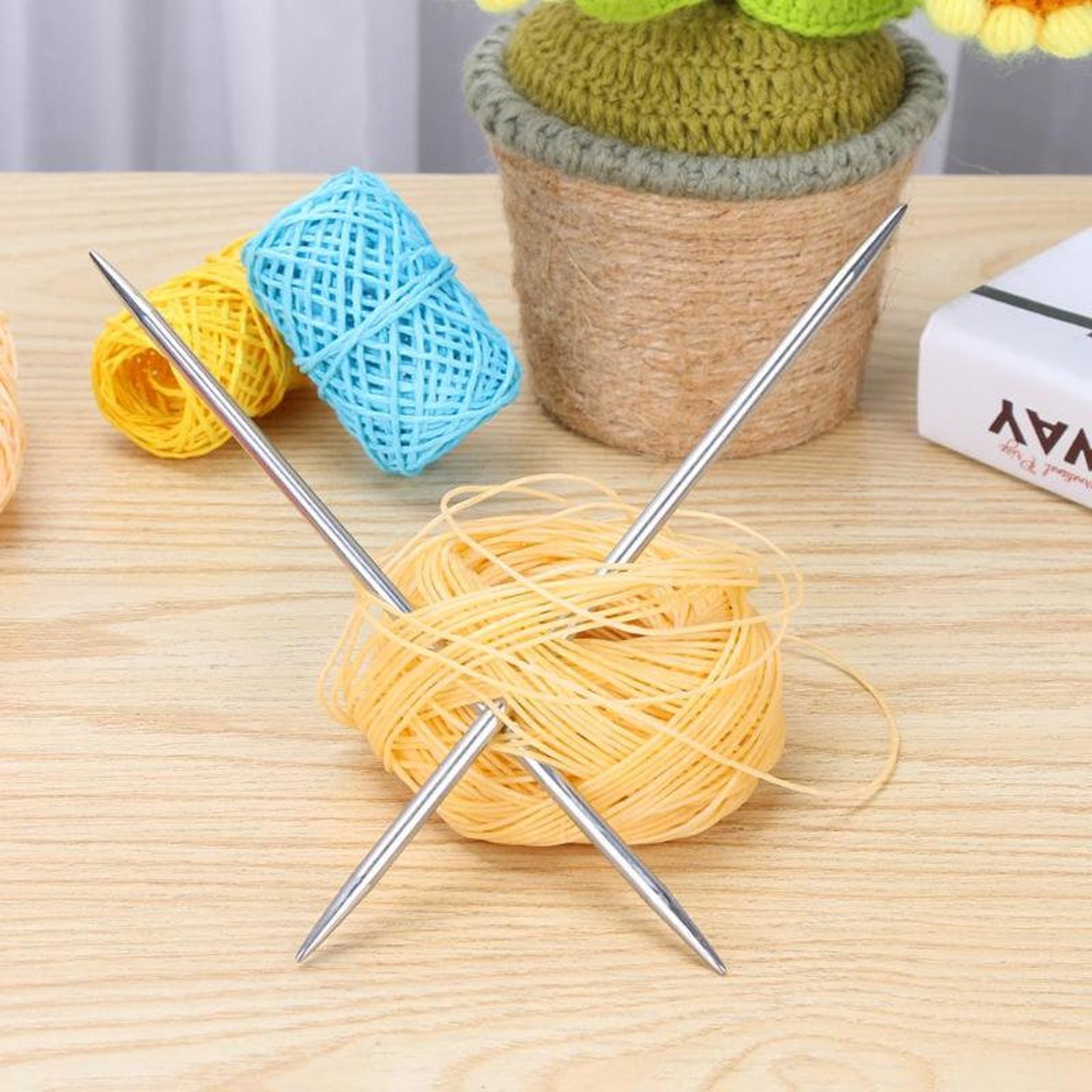 Set of 5 Double Pointed Knitting Needle Stainless Steel Length Etsy UK