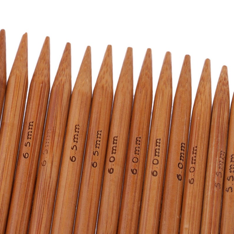 Set of 5 Bamboo Double Pointed Knitting Needle 13cm Length 2mm Etsy UK