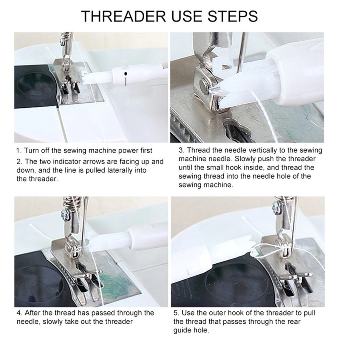 Sewing Machine Needle Threader and Holder 2 in 1 Threading Etsy UK