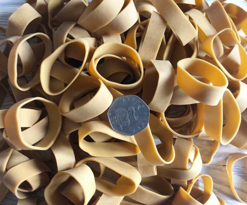 250 x Short Thick 2 inch x 1/2 inch Wide Rubber Elastic