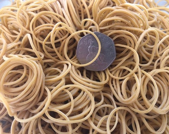 Small Rubber Elastic Bands No.10, 30mm for Jam Jars (230 ct)