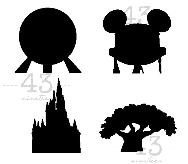 Download PNG & SVG Digital File Download for all four Disney Parks ...
