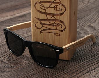 Dad Gift Personalized Sunglasses Men with Case - The Perfect Gift for Dad, Father, Papa, Daddy, Boyfriend