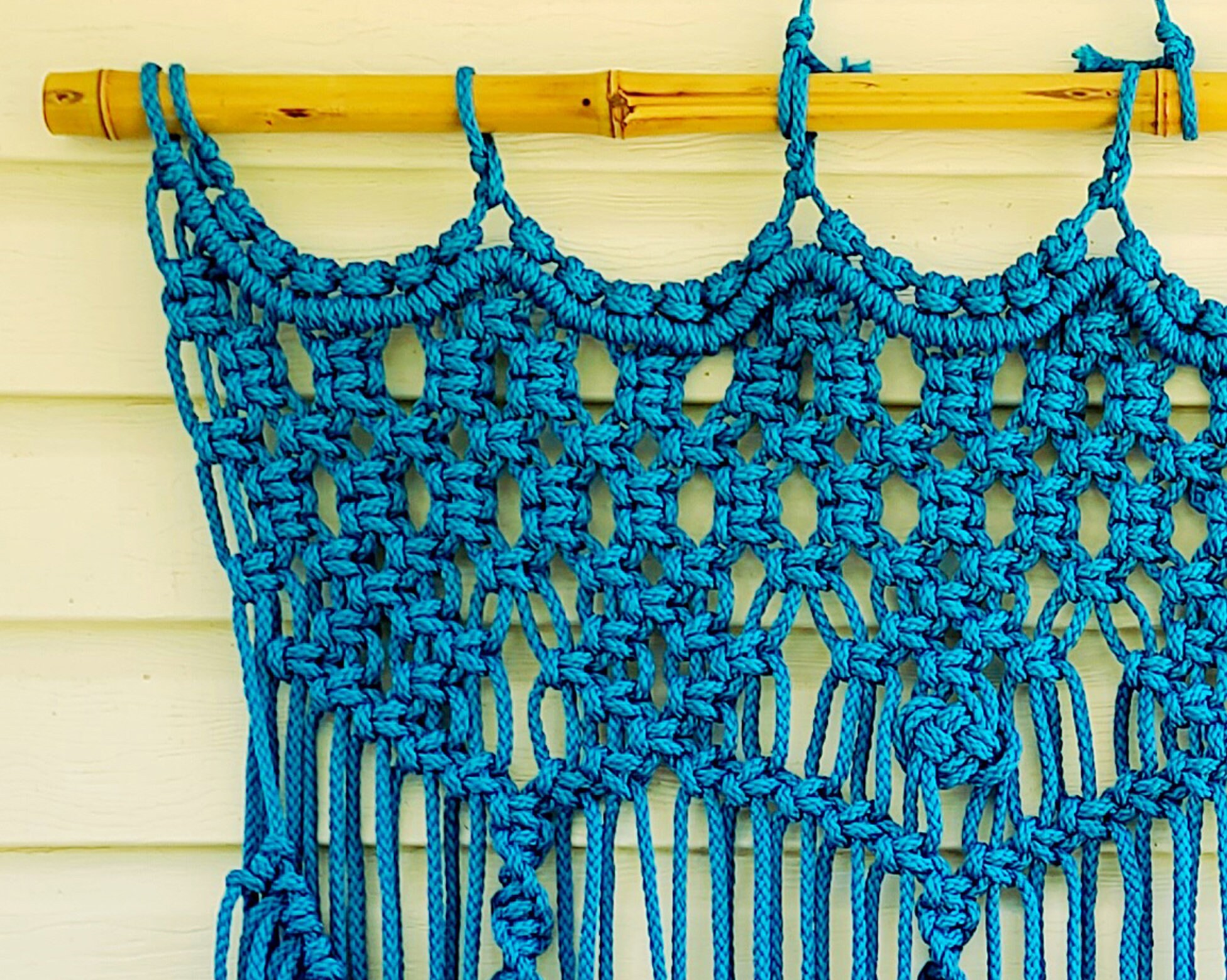 Large Outdoor Macrame Wall Hanging Weather Proof Washable Etsy