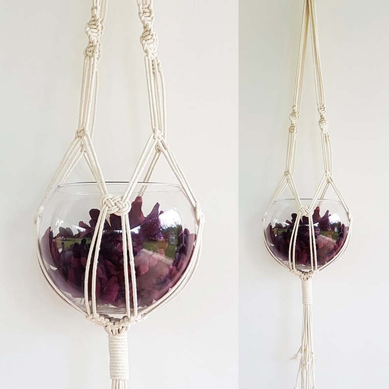 Large Macrame Plant Hanger Rope Plant Holder Pot Hanger Etsy