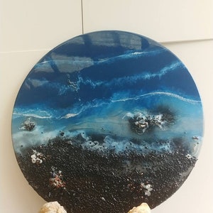 Ocean art,Original Resin Art, Abstract Painting,Wall Art, Epoxy Resin Painting,Resin Art,Modern Wall Art,
